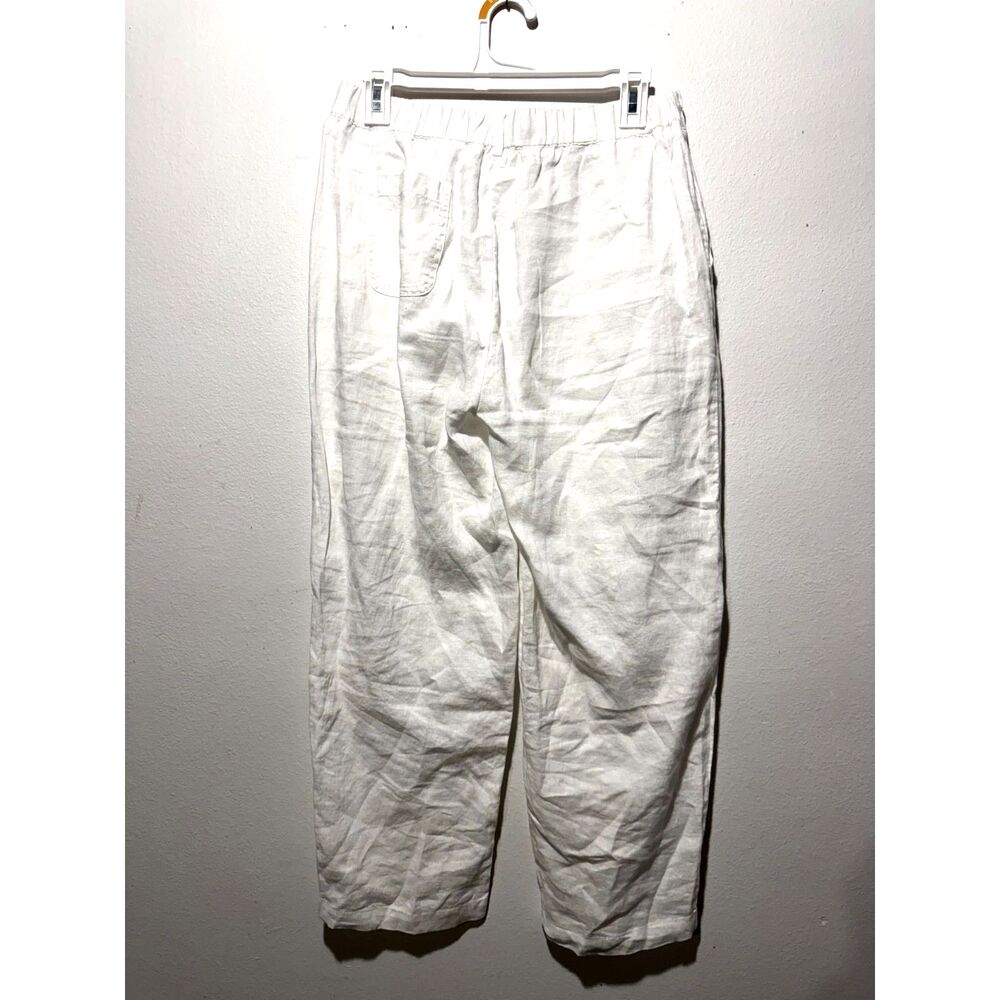 Quince 100% linen pull on pants beach spring summer vacation resort wear women S